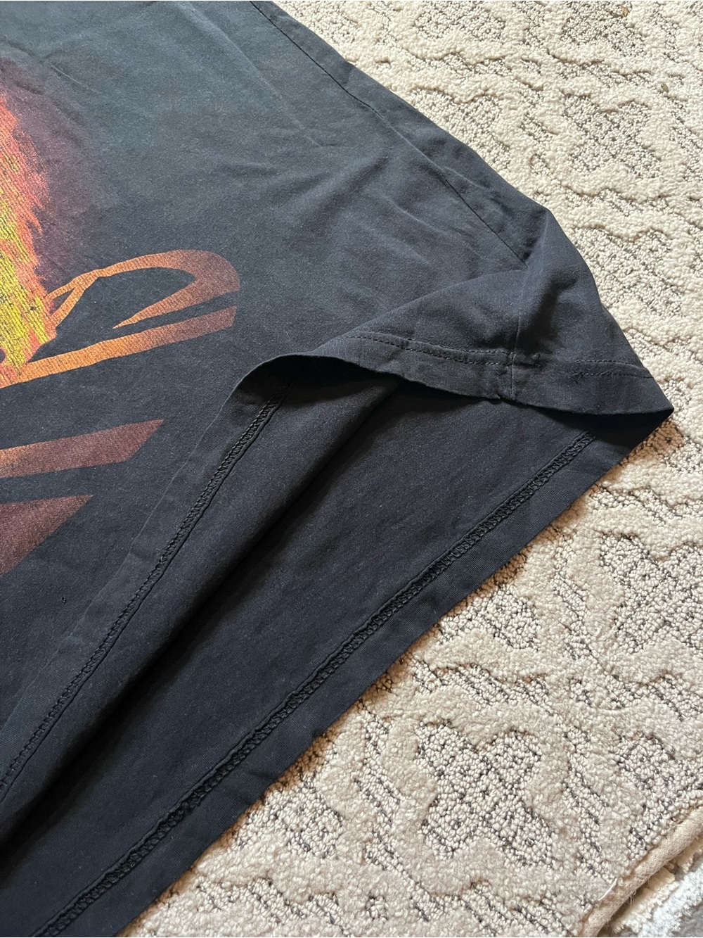 🎸 '19 Dimeb*g Darrell Pantera Band Guitarist Double Side Flame Arm Tag Soft Tee - Picture 14 of 16
